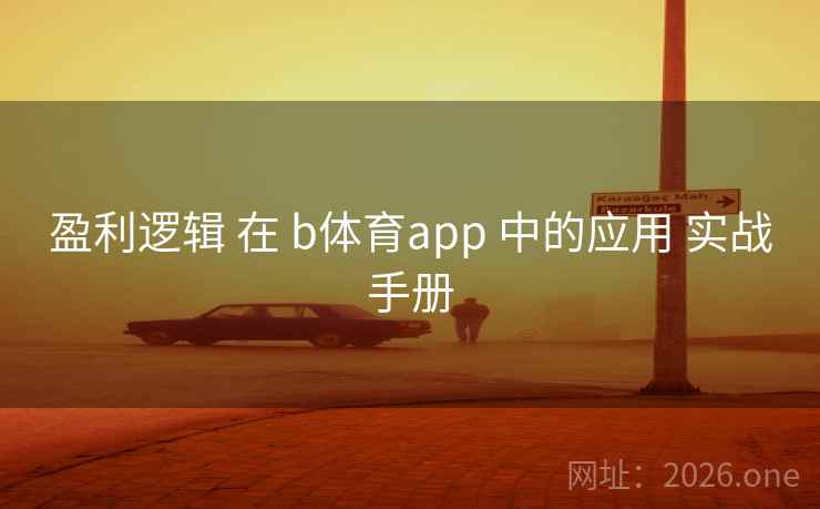 盈利逻辑 在 b体育app 中的应用 实战手册