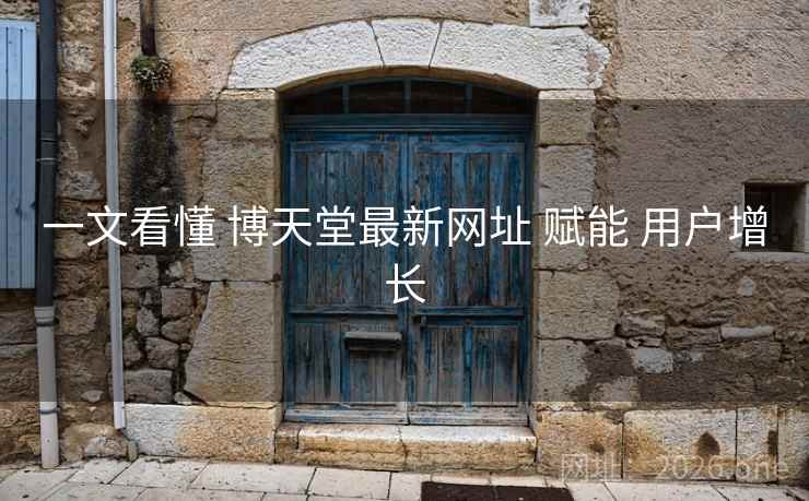 一文看懂 博天堂最新网址 赋能 用户增长