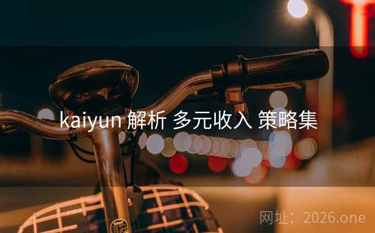 kaiyun 解析 多元收入 策略集